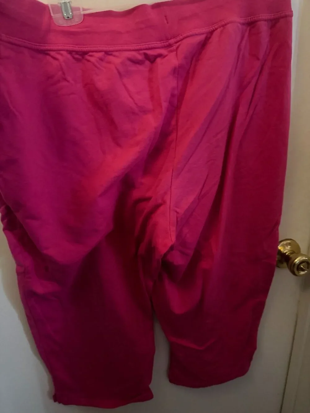 Just My Size Hot Pink Capri Pants W2 - Picture 2 of 3